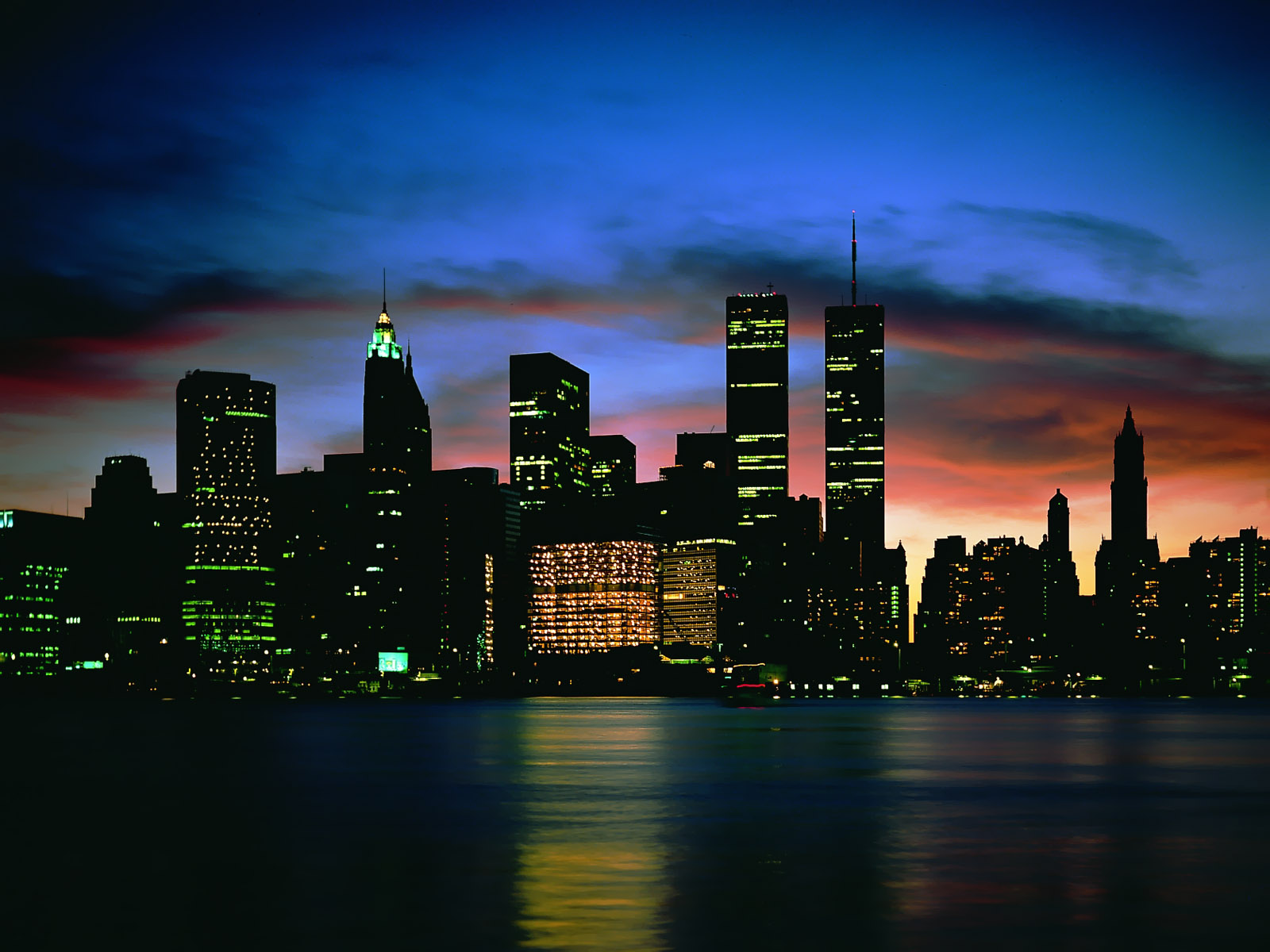 Amazing Sky City Night Photography Widescreen HD Wallpaper