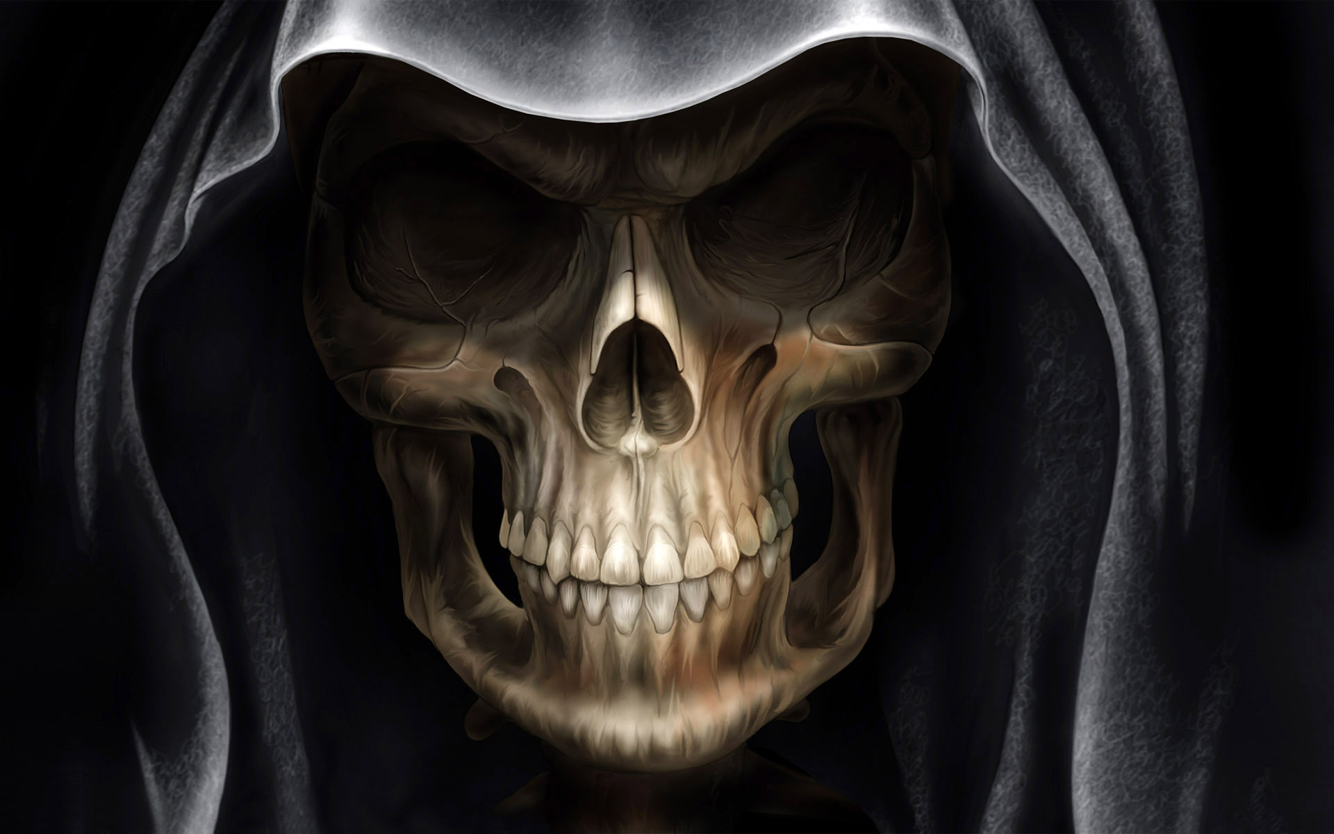 Demon Alien Devil Skull HD Wallpaper Picture Widescreen For PC Desktop