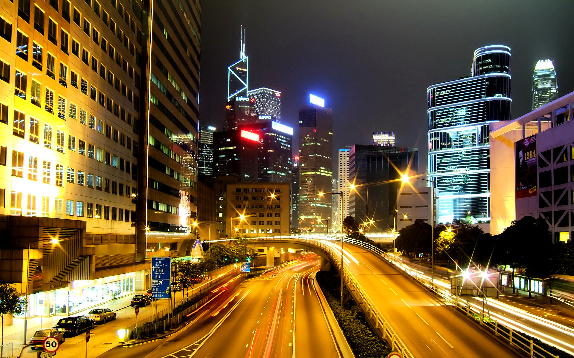Hong Kong City Nights HD Wallpapers Pictures Photos Collection