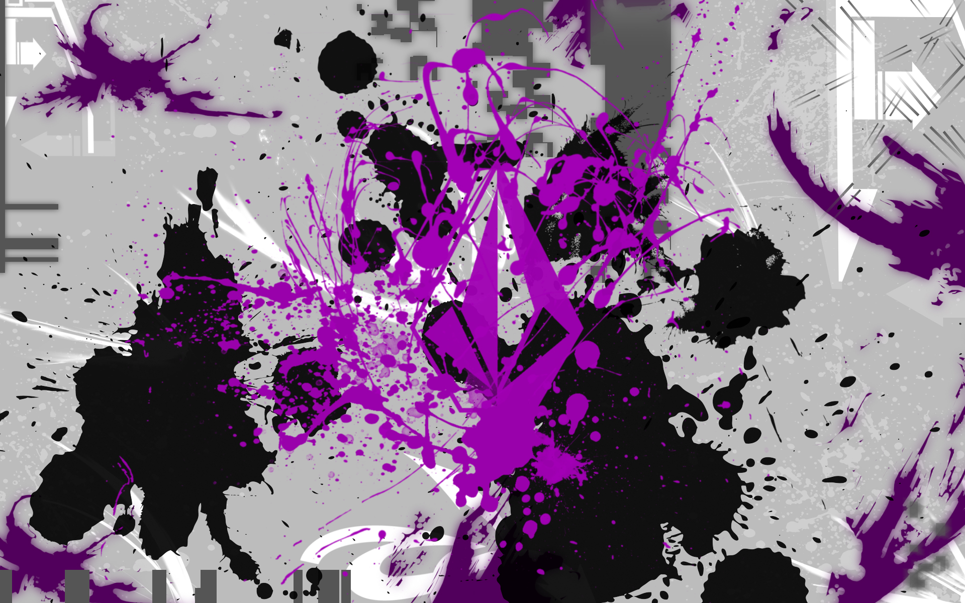 Volcom Black Purple Art Abstract HD Wallpaper Image For Your PC Desktop
