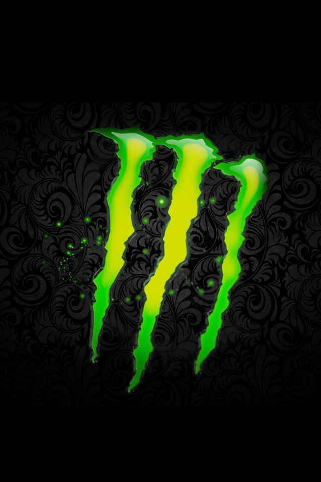 Monster Energy Logo Background HD Wallpaper For Your iPhone 5