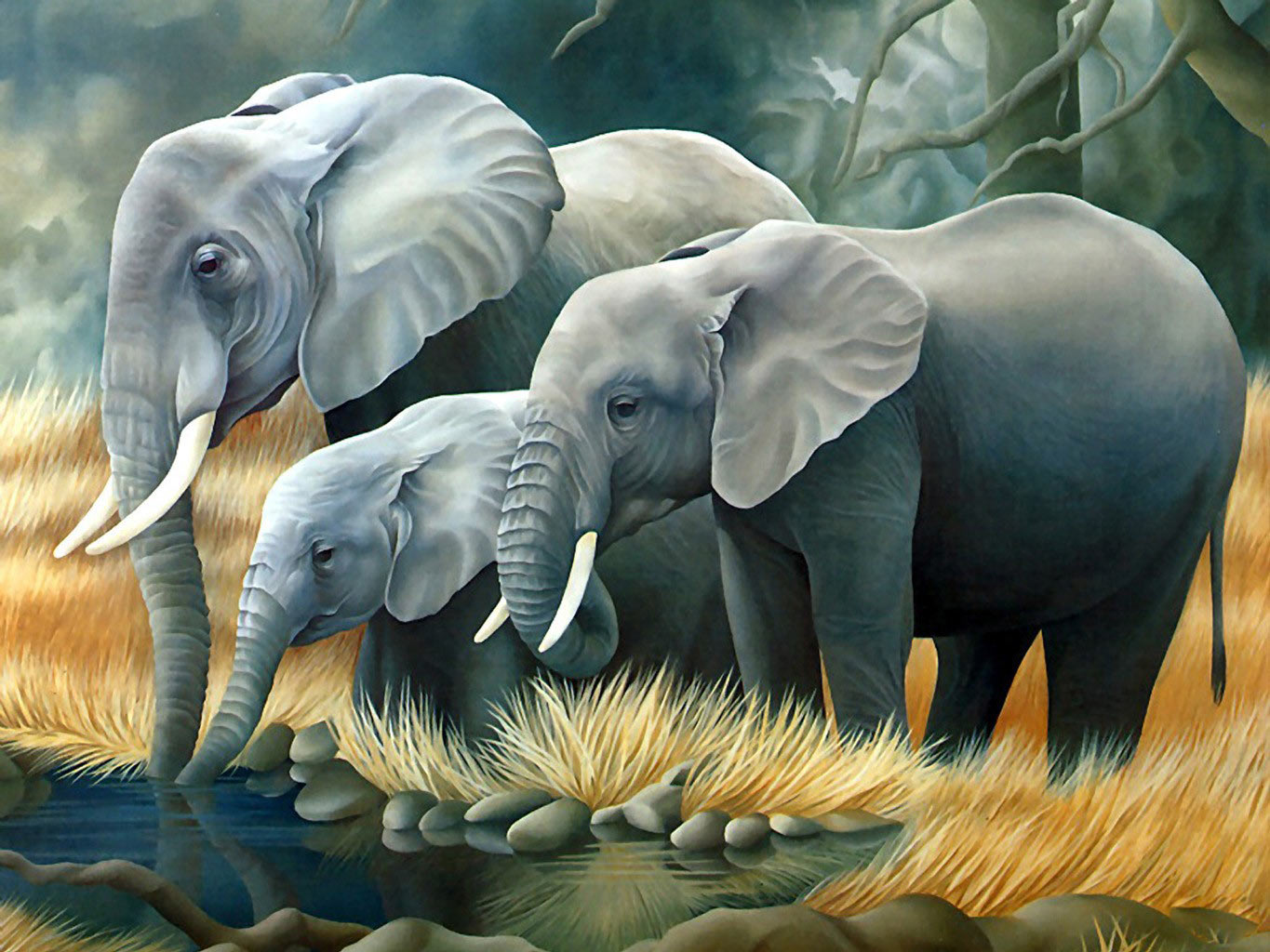 Free Download Animal Wallpapers 3D Elephant