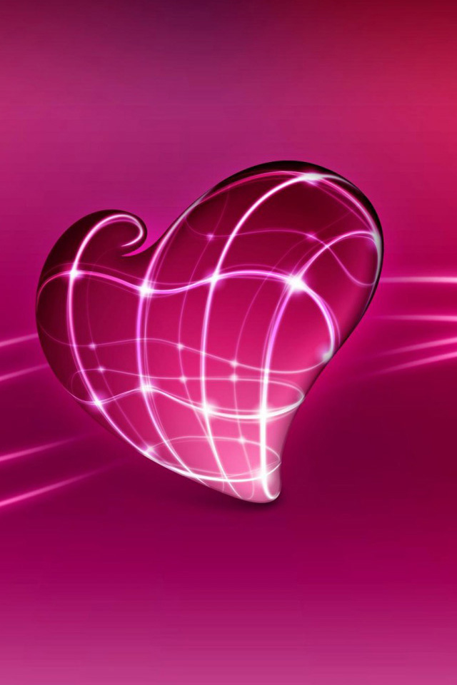 Abstract Love Purple iPhone Retina Wallpaper Picture Image