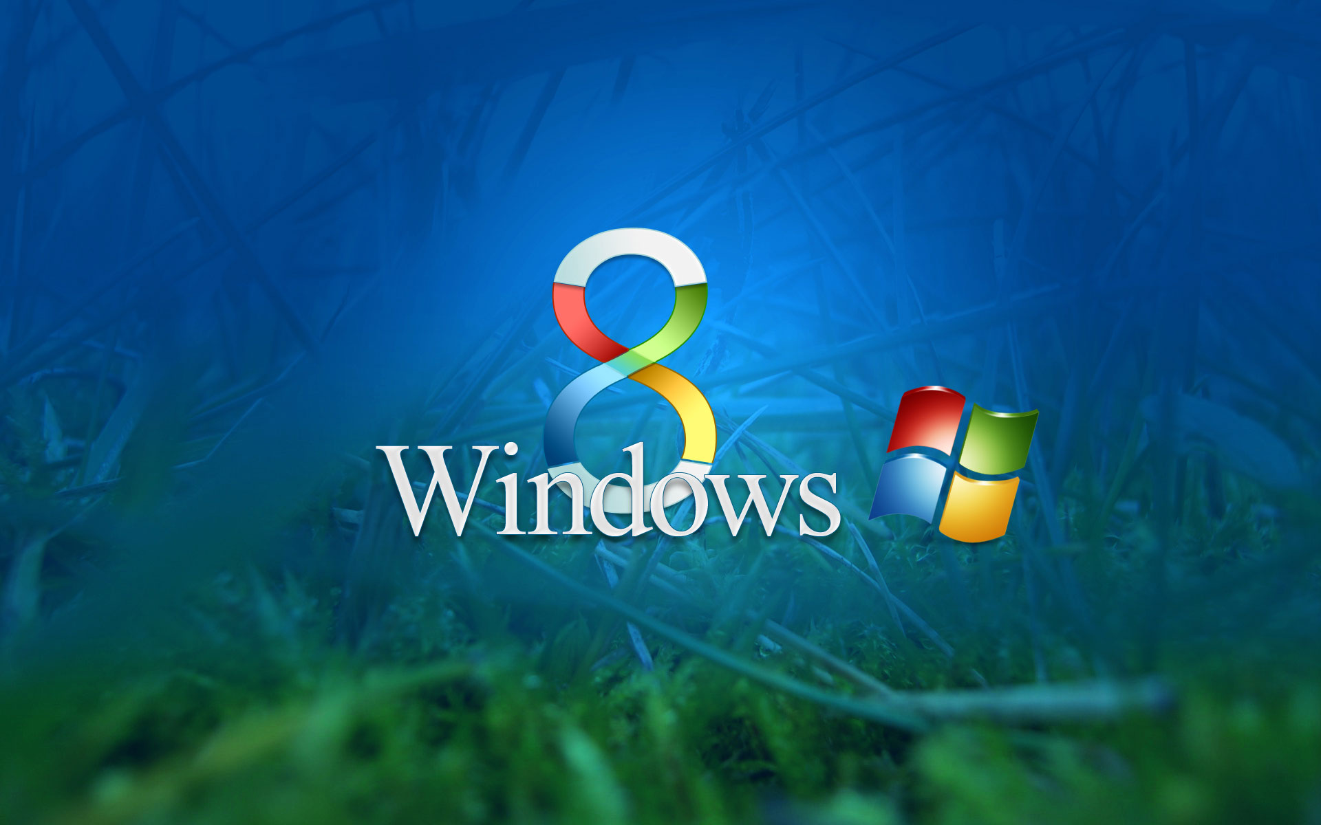 3D Windows 8 Green Blue Wallpapers Picture Image 2013