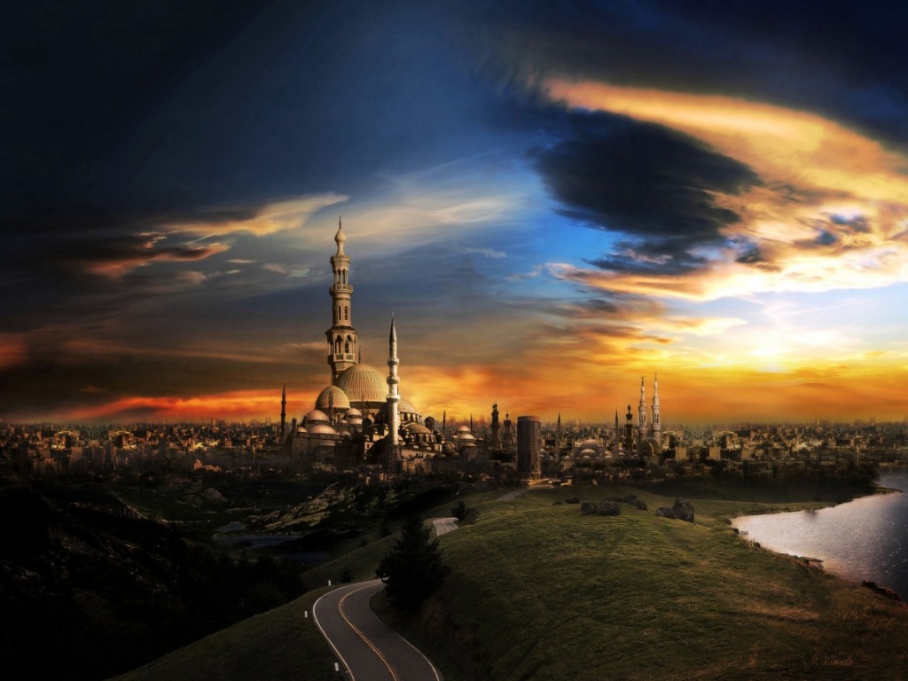 Awesome Big City 3D Fantasy Widescreen HD Wallpapers