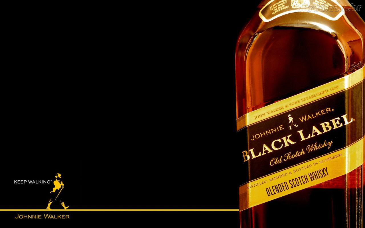 Johnnie Walker Black Label Whisky Wallpaper Background