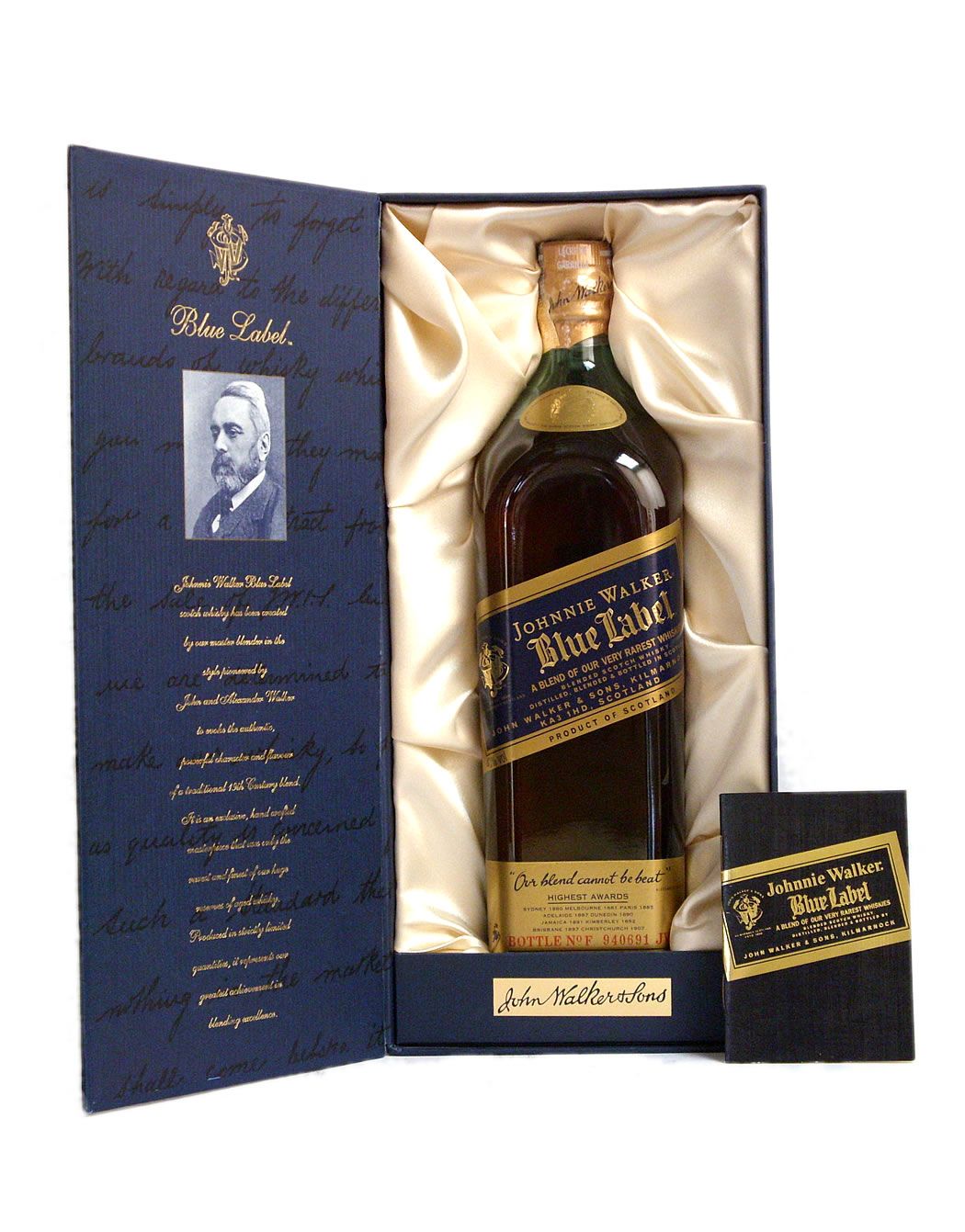 Whisky Johnnie Walker Blue Label Alcohol Drink And Box Photo Picture