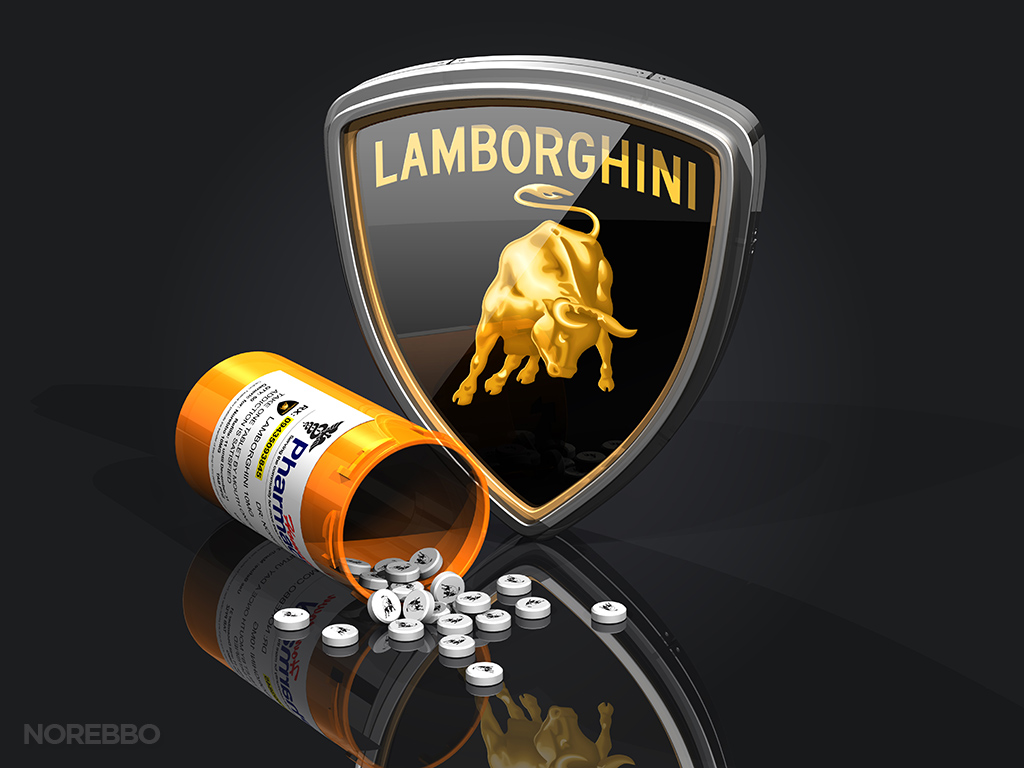 Lamborghini Logo Illustrations Wallpaper Background Widescreen Dekstop