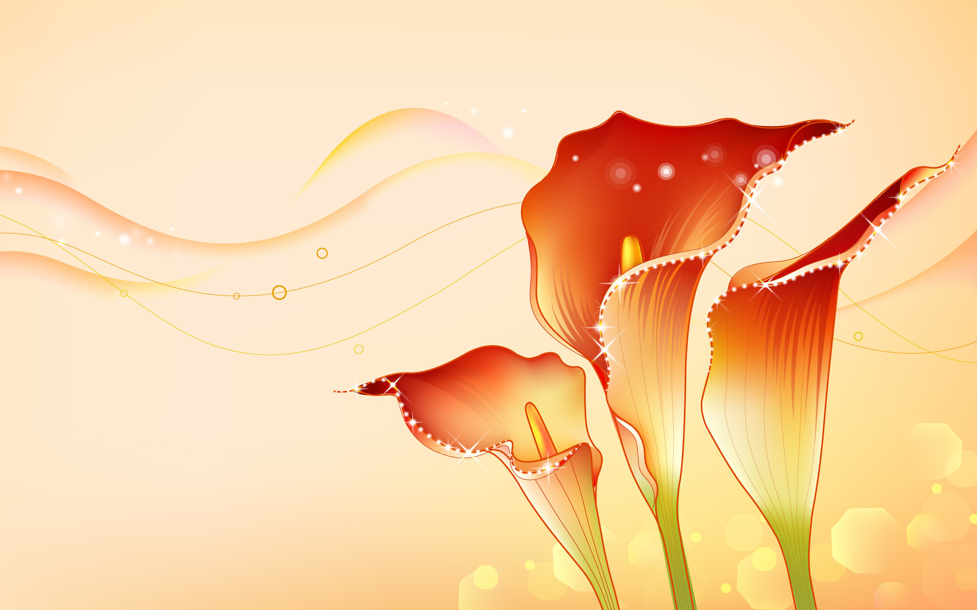 Beautiful Abstract Flowers Design Images HD Wallpapers For Your PC Desktop