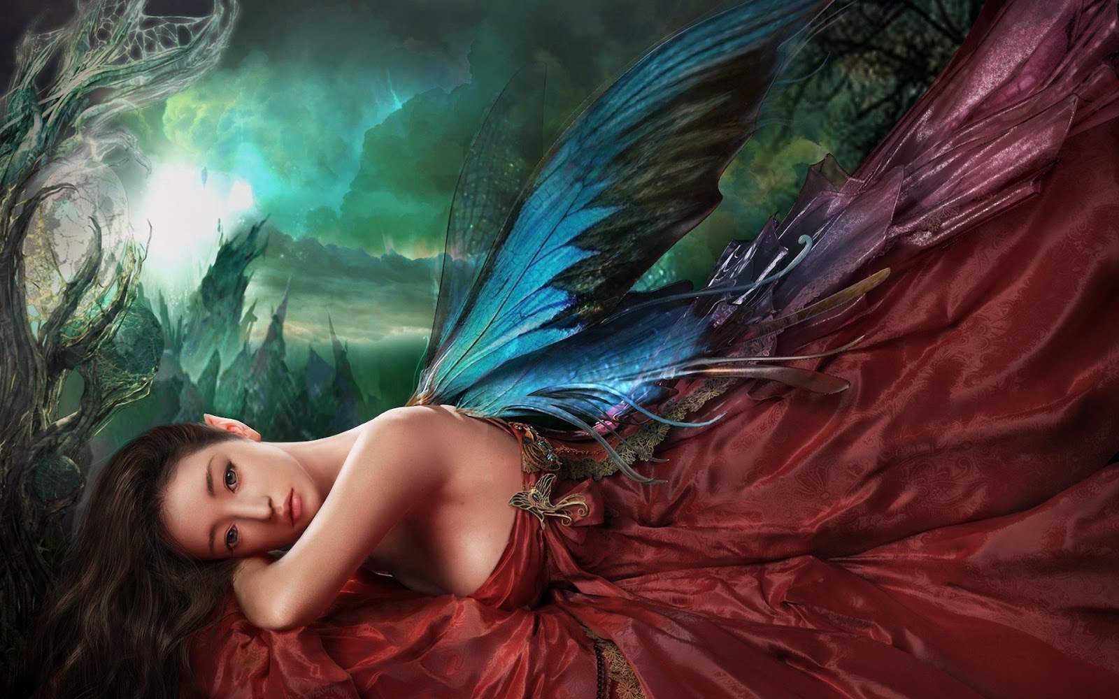Awesome Angel With Colorful Wings HD Wallpaper And Picture Sharing