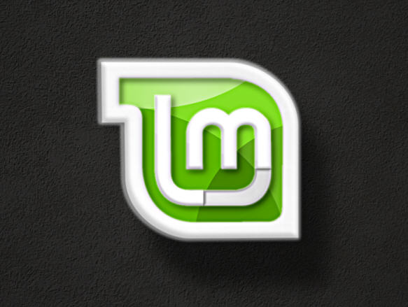 Linux Mint Logo With Black Background Wallpaper Widescreen Free