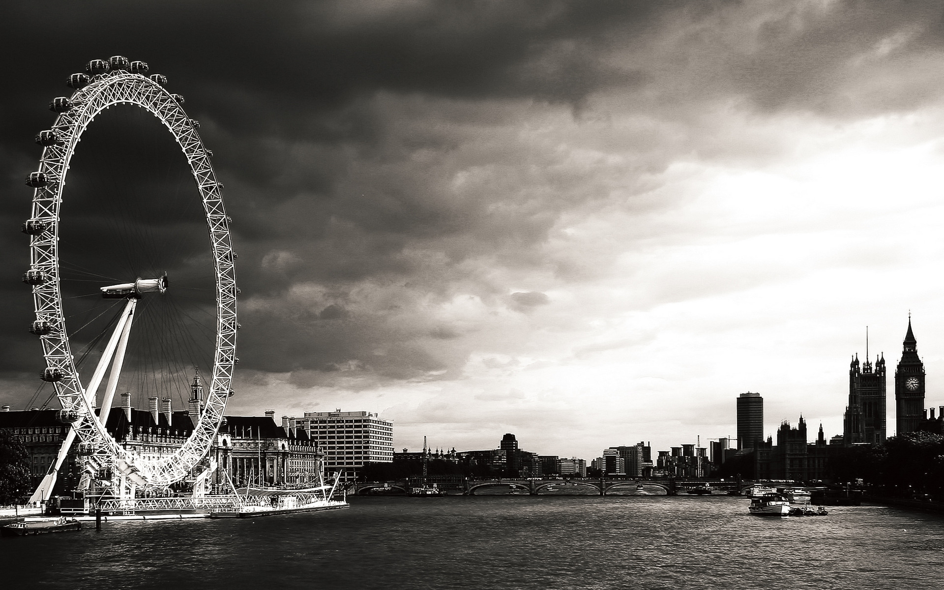 London Black And White HD Wallpaper Image Picture Photo