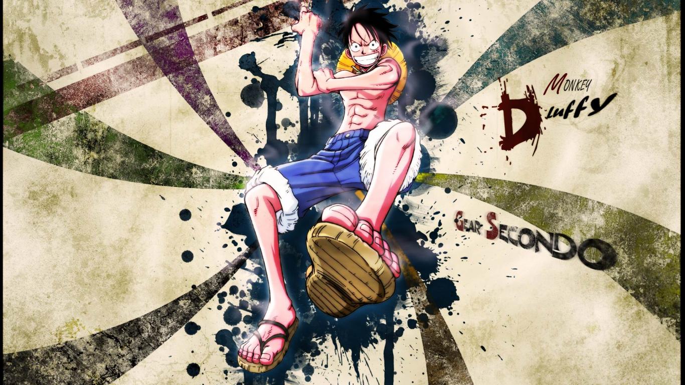 Luffy Gomu Gomu One Piece Manga HD Wallpaper Image Background