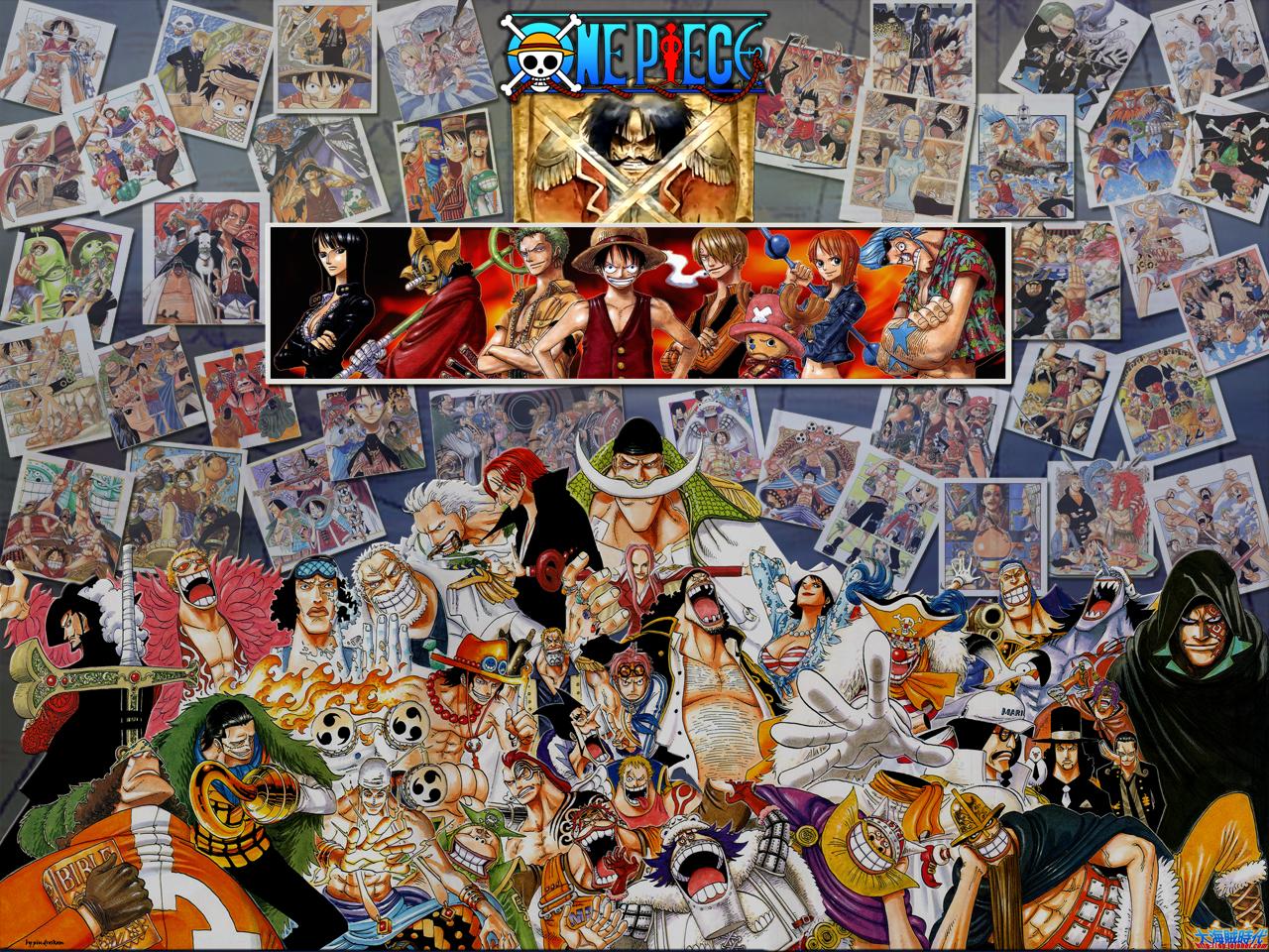 One Piece All Characters Anime Manga Wallpaper HD Widescreen Free
