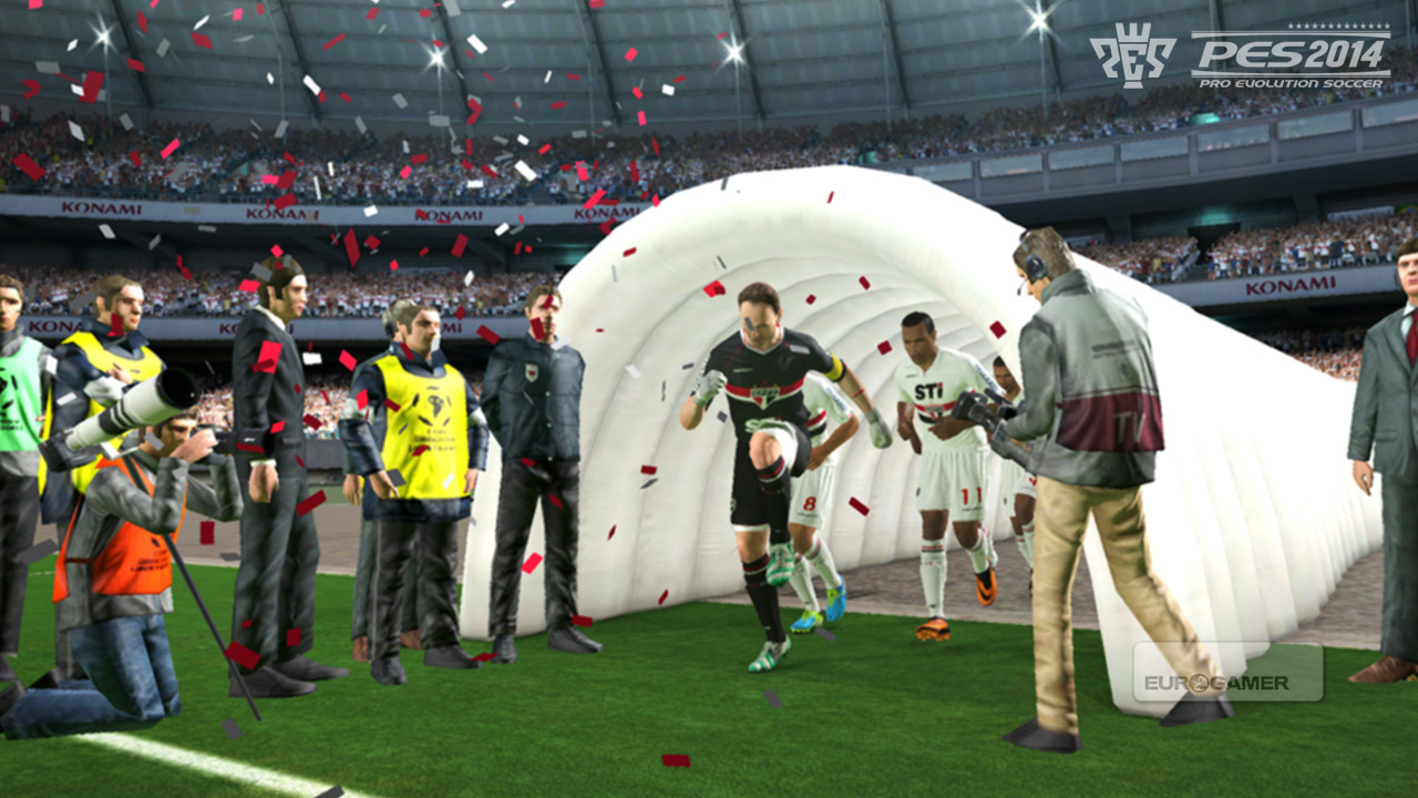 All Players When Entering The Stadium On PES 2014 HD Wallpaper