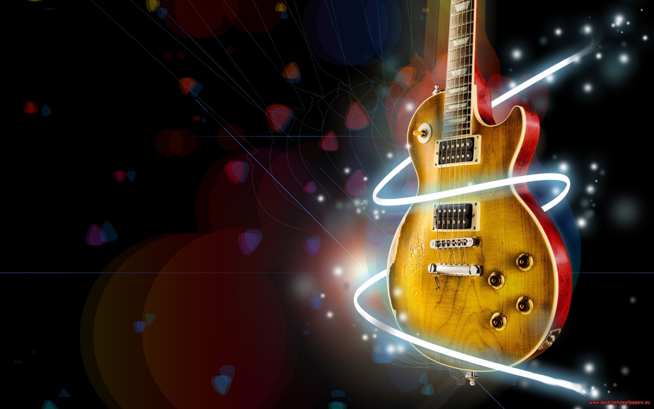 Slash Gibson Les Paul Electric Guitar HD Wallpaper Picture Free Download