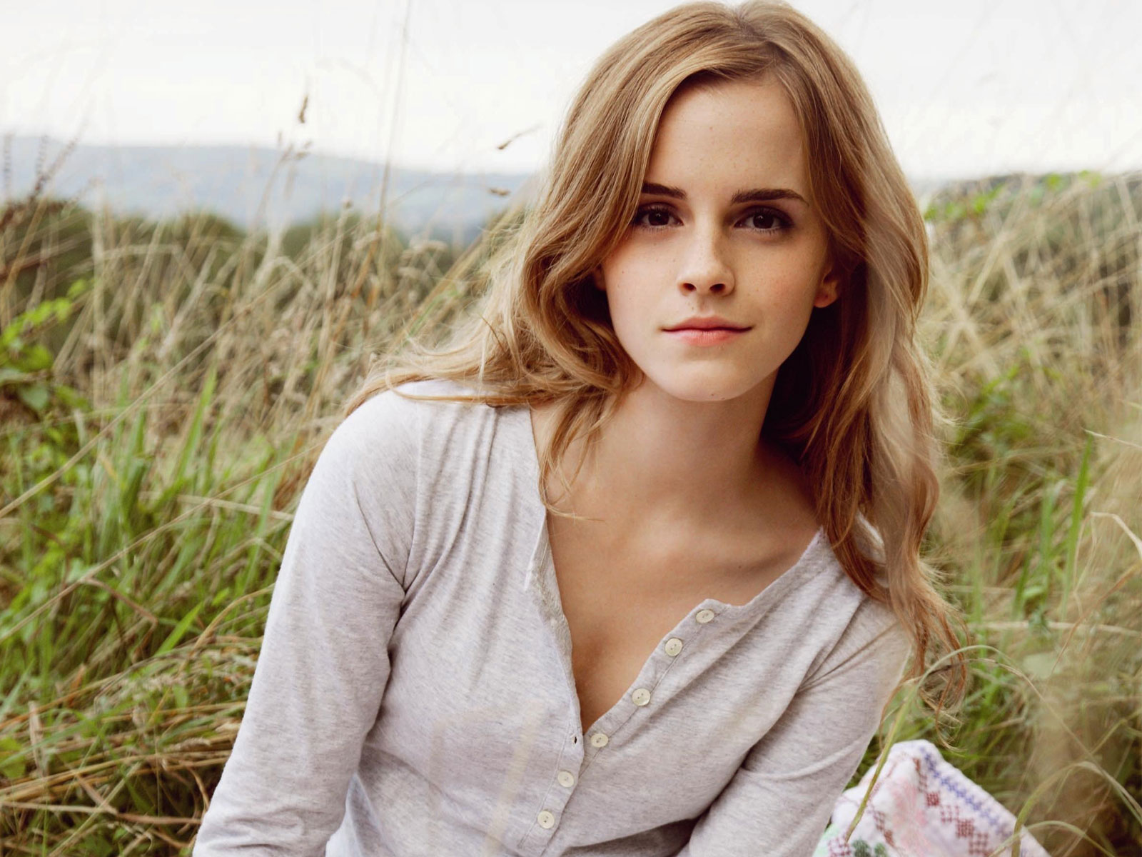Emma Watson In Nature Wallpaper HD Widescreen For Your PC Computer