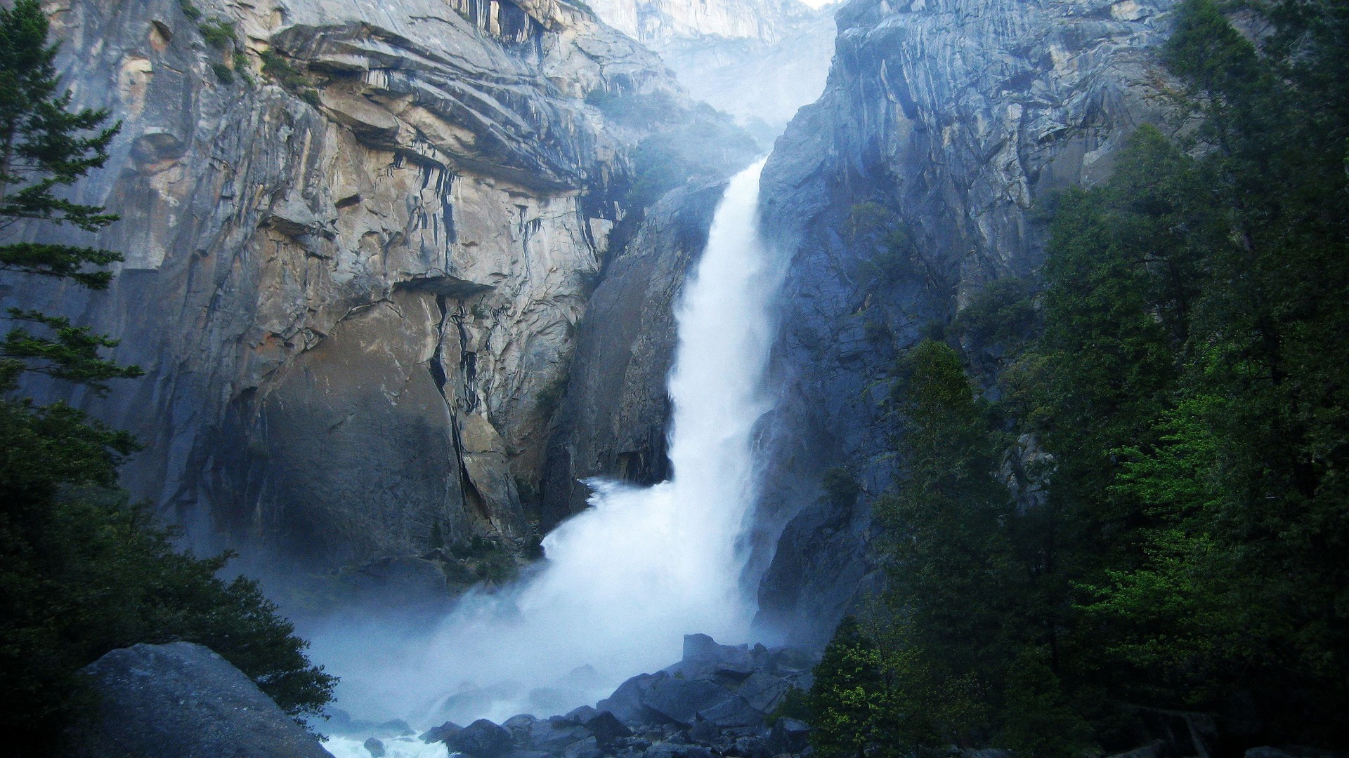 Awesome Yosemite Waterfall Nature Photo Picture For PC Desktop