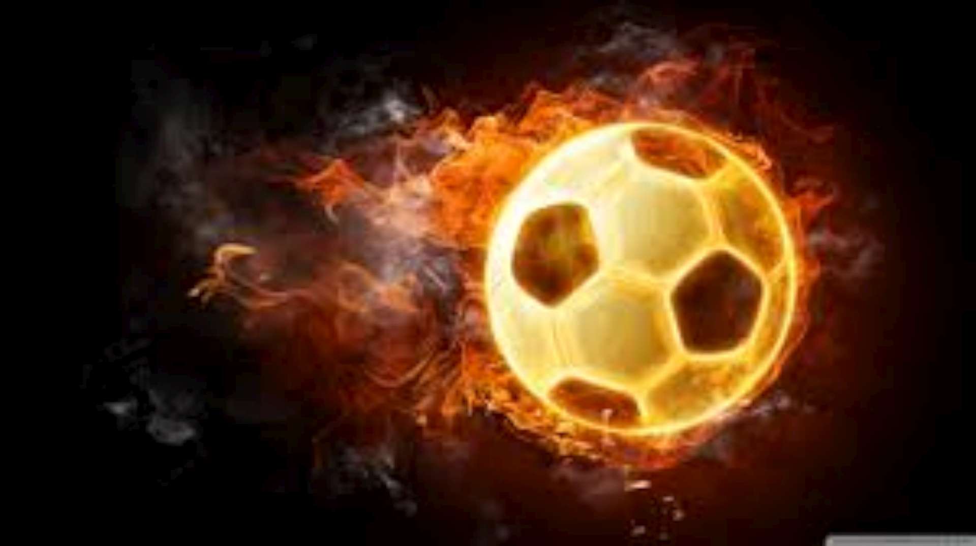 Blazing Soccer Ball HD Wallpaper