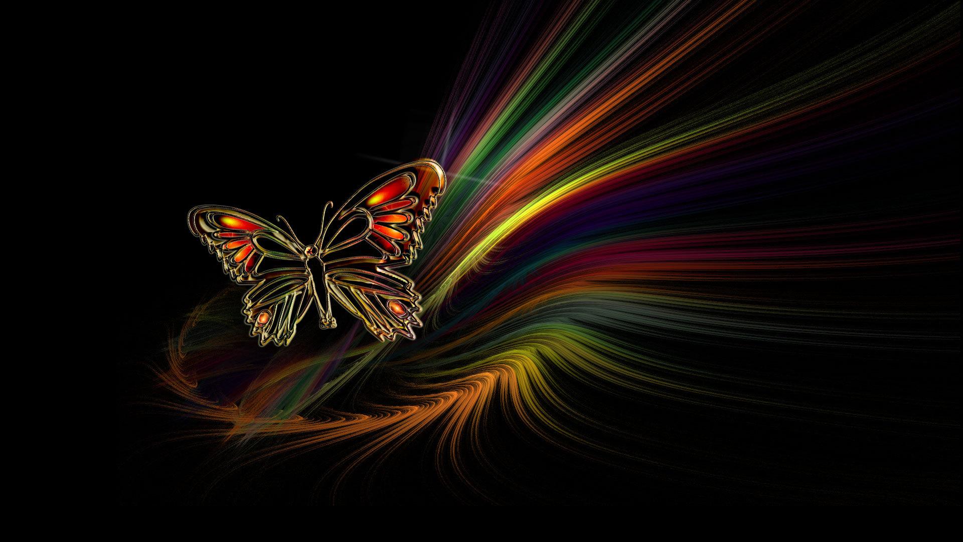 Butterfly Abstract HD Wallpaper